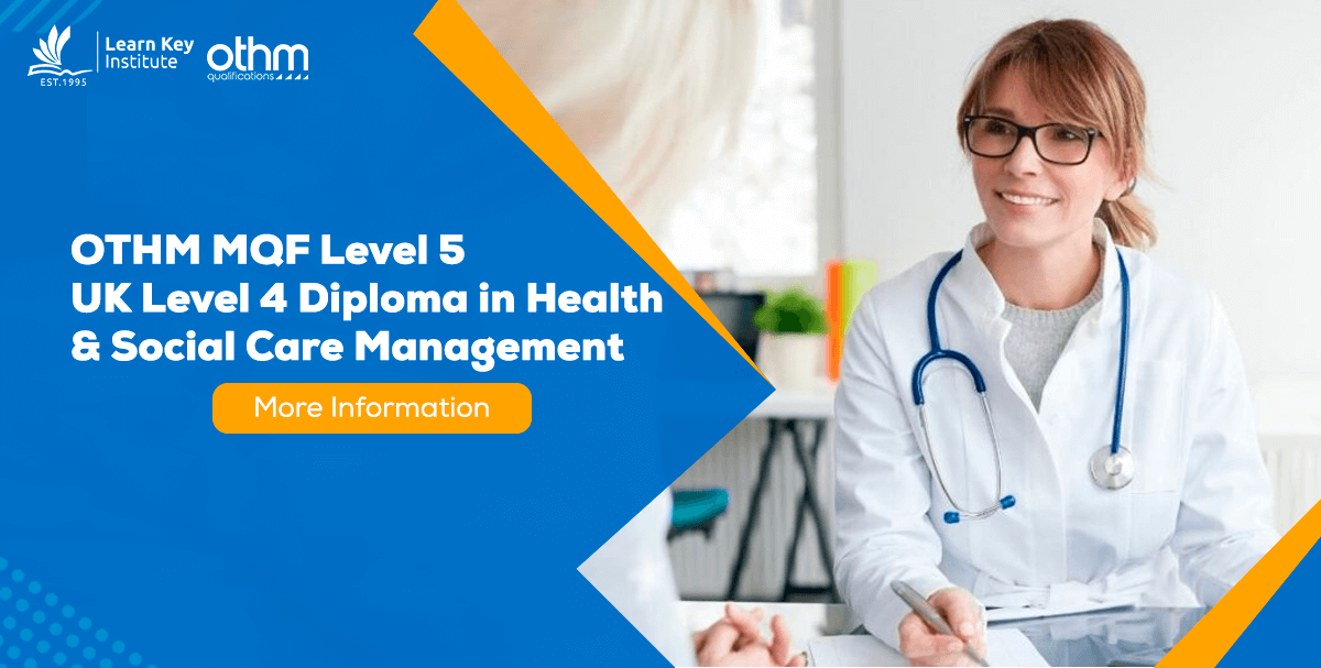 MQF Level 5 / EQF Level 5/ UK Level 4 Diploma in Health and Social Care Management Ofqual no:'610/0784/5' 'Approved foreign higher education programme.'